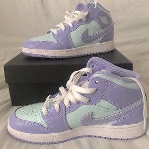 Air Jordan 1 mid purple pulse/artic punch